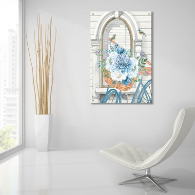 'Summer Bike Bouquet' by Jean Plout Acrylic Glass Wall Art