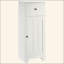 Armoire de rangement compacte pour salle de bain - 1 tiroir et tablette réglable, anti-basculement pour salle de bain / salon