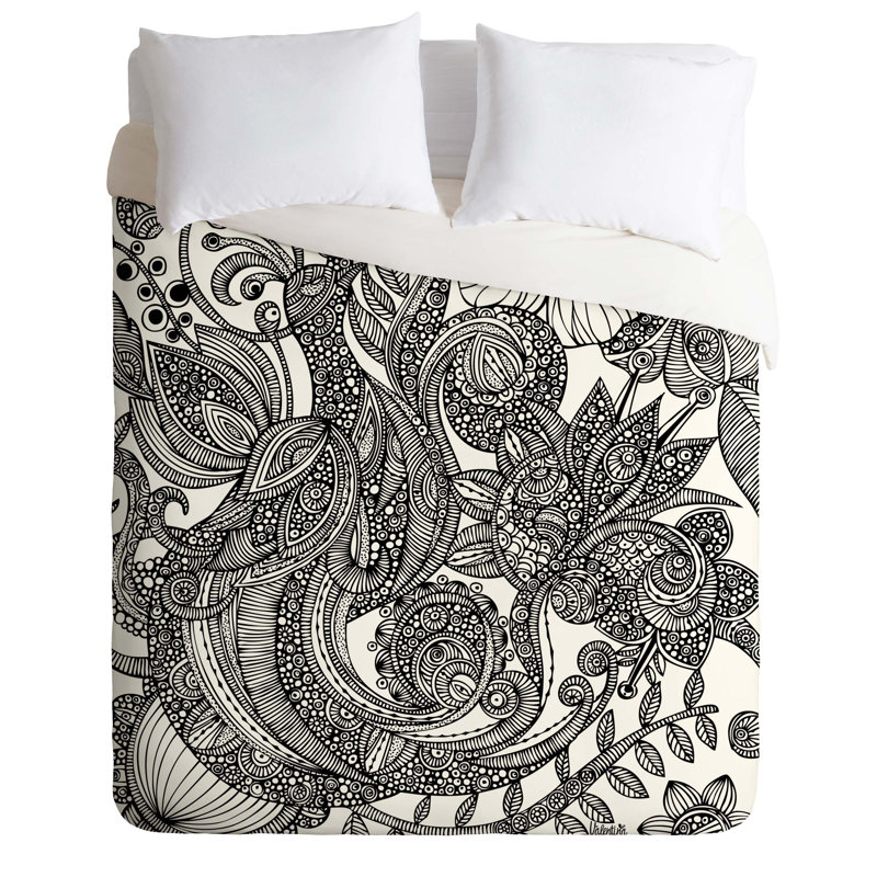Housse de couette Bird, Housse de couette pour très grand lit, Poids léger