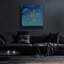 Art mural en verre épique «Twilight Fireflies 1» par Laura Marshall-106419146