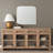 Mainou Is A Square Mirror With An Arched Brushed Black Metal Frame.-1592828823