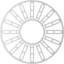 40"OD x 14 1/2"ID x 1"P Hale Architectural Grade PVC Pierced Ceiling Medallion, Antiqued Silver-40715019-40715034