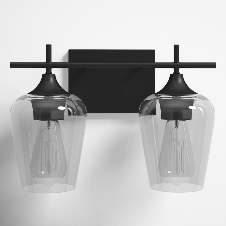 Breena 2 Light Transparent Dimmable Vanity Light