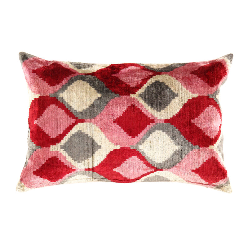 Rectangular Pillow Cover & Insert, Rose Ikat