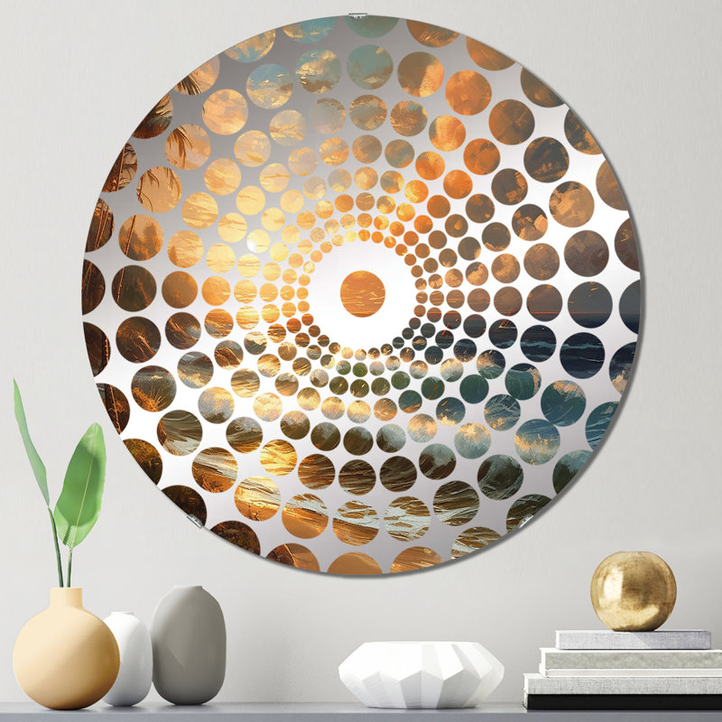 Balaban - Miroir décoratif à cercles concentriques, 23,6 po x 23,6 po