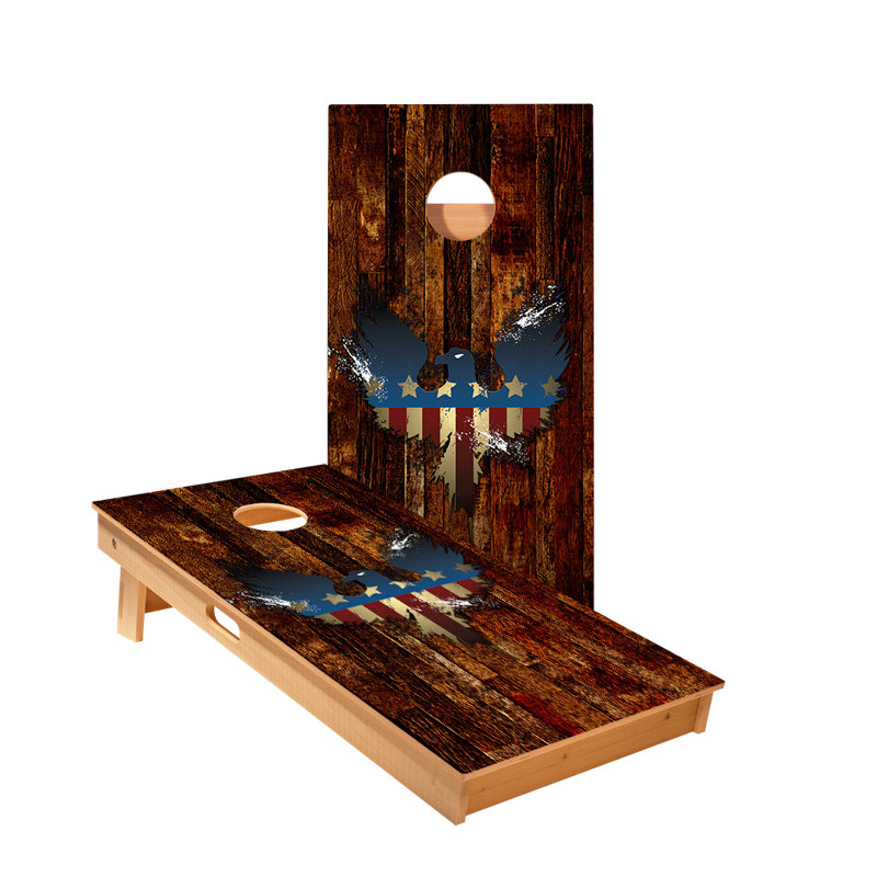 Planches cornhole USA Eagle Star