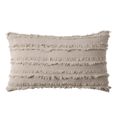 Cotton Blend Reversible Throw Pillow