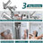 10 Inch Square Shower Head Combo And High Pressure Handheld Shower  With 16'' Adjustable Shower Extension Arm-107292562