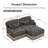 Deep Seat Sofas Chenille Leopard Modular Modern Ottoman For Home