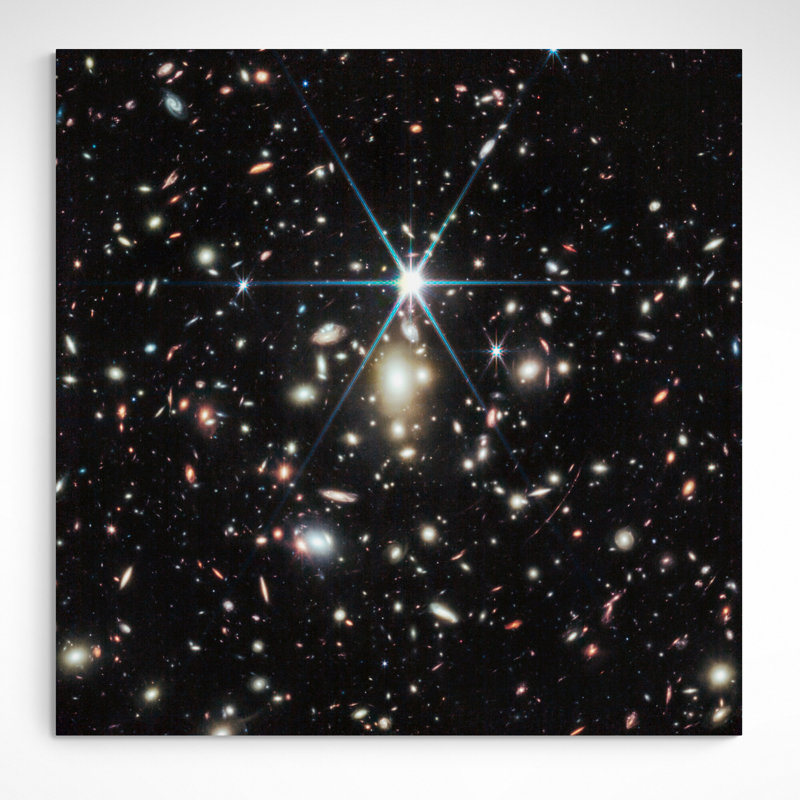 NASA - James Webb Telescope - Sunrise Arc - Print on Canvas, 246.38cm H x 246.38cm W x 4cm D