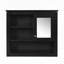Armoire de salle de bain murale polyvalente avec tablettes réglables et design élégant-487896752