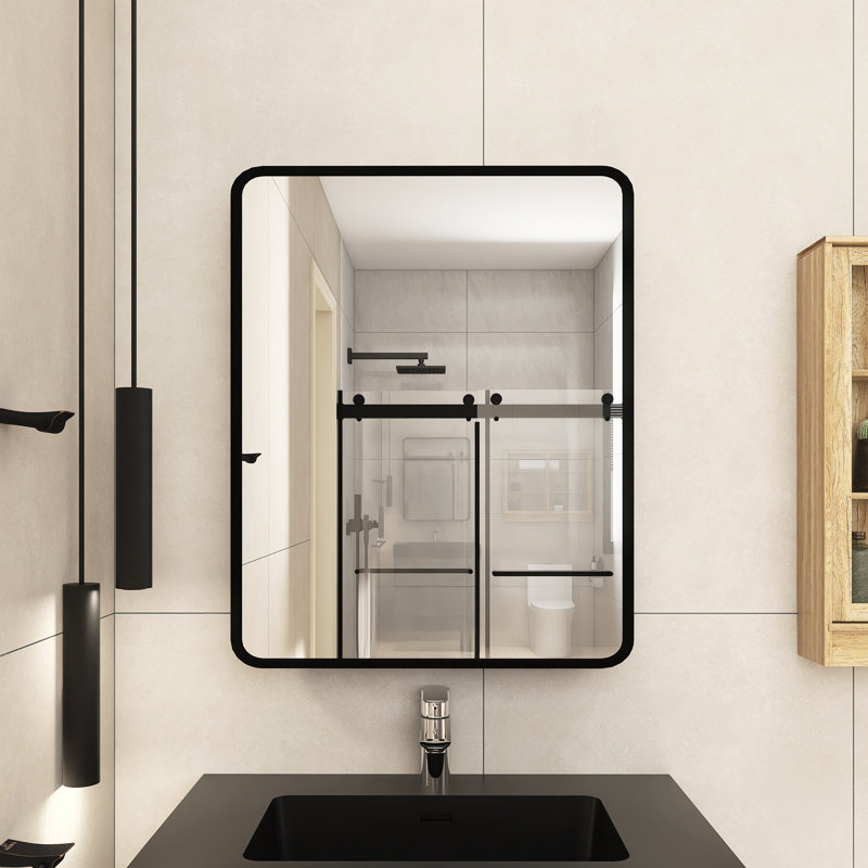 24 po L 30 po Miroir de salle de bain mural H