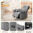 Swivel Rocker Recliner Chair with 8-Point Massage-462402433