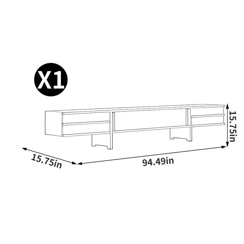 American style creative practical TV stand, 94.49"