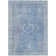 Machine Washable Indoor/Outdoor Xhevrie Blue Rug