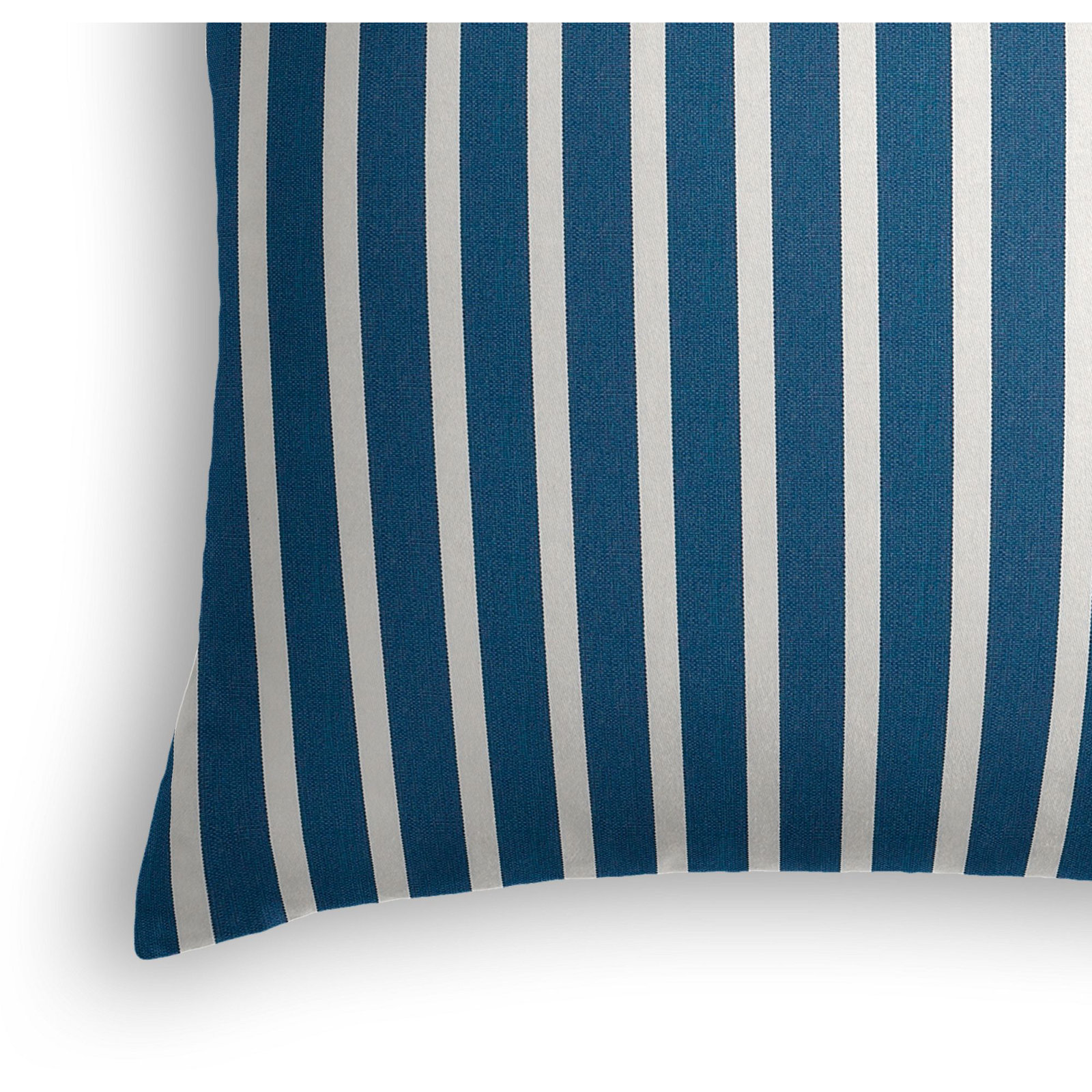 Sunbrella Shore Striped Indoor/Outdoor Throw Pillow, 18" x 18" x 6", Blue