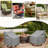 Outdoor Swivel Chair Cover Waterproof Patio Furniture Covers, 2 Pack, (Grey)