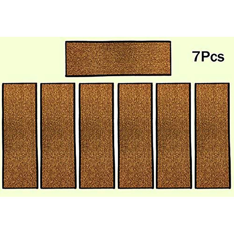 Tapis d'escalier beige / brun Patty