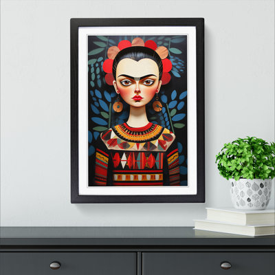 Frida Kahlo Constructivism - Framed Print