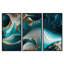 Géode abstraite turquoise II - reproduction de 3 pièces-87914287-87914286
