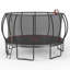 Trampoline 16 pi - Noir et rouge