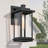 1-Light Iron Outdoor Matte Black Wall Sconce