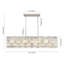 Lustre rectangulaire en cristal 8 lumières