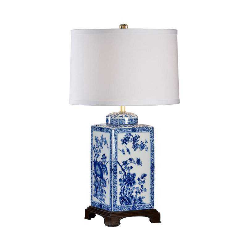 Lotus Table Lamp, Blue, Large