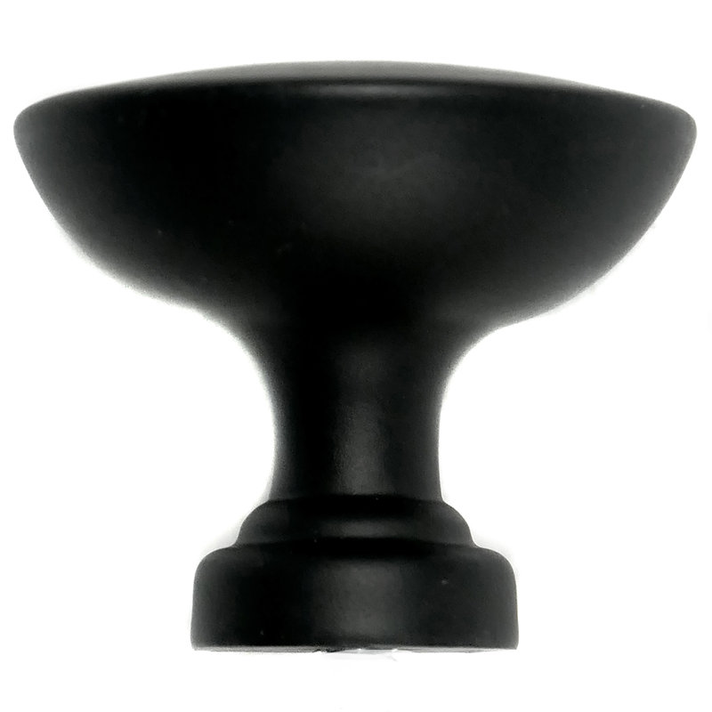 Poignée ronde de 1 1/5 po de diamètre, Noir mat