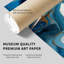 Abstrait bleu, coups de pinceau, reproduction d'art moderne sans cadre-2095656224