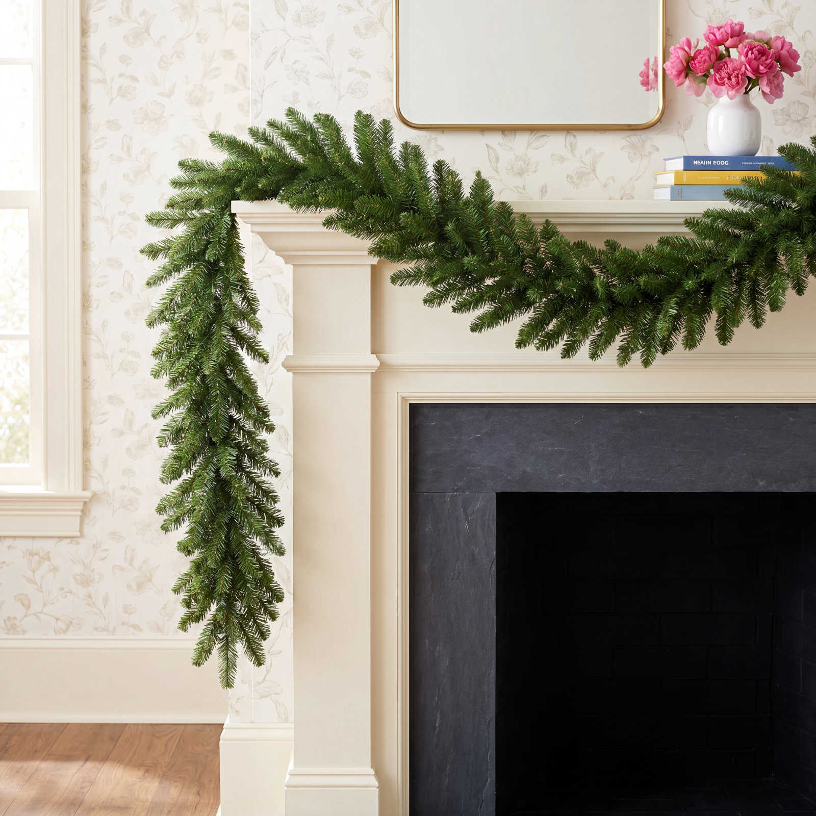 Oregon Fir 108'' in. Faux Fir Garland