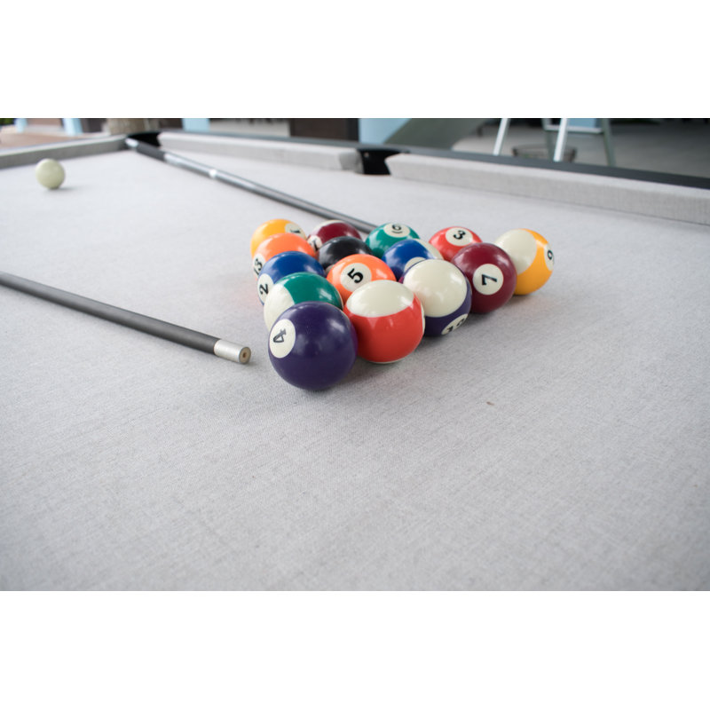 Panama Jack Black Polywood Indoor/Outdoor Billiards Table