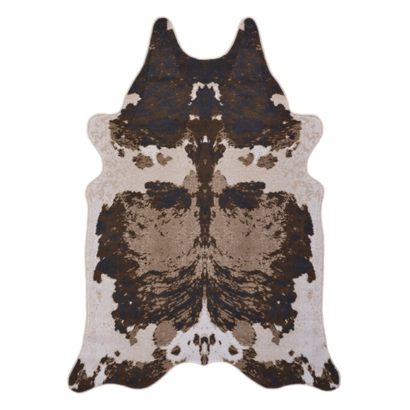 Tapis brun 5 pi x 7 pi, Brown+beige