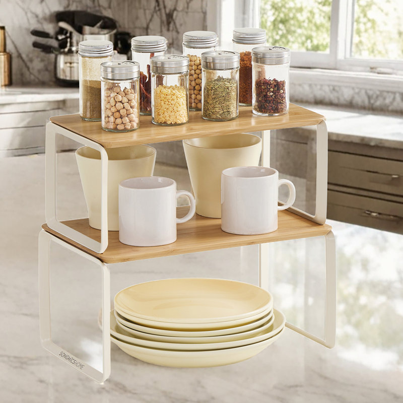 12.3'' W Steel Shelving Unit, Beige