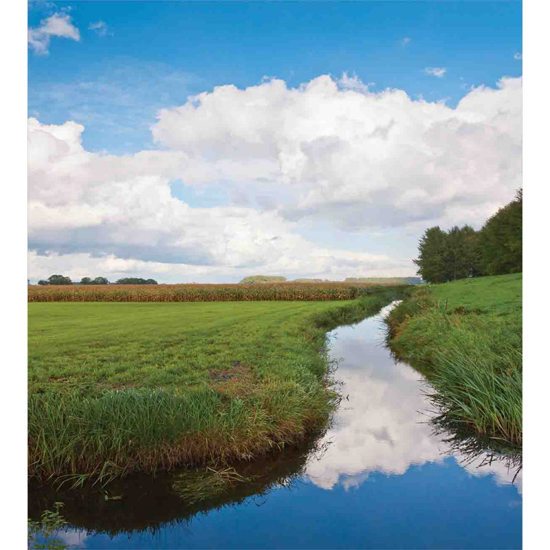 Ensemble de housse de couette paysage, Housse de couette très grand + 2 taies décorativ