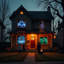 Décoration numérique d'Halloween AtmosFX Phantasms sur USB + écran holographique gris de 60 po x 40 po