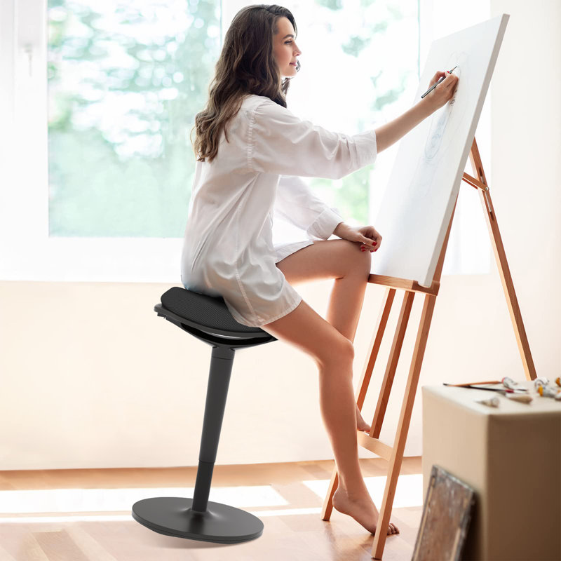 Anaisabel Ergonomic Kneeling Chair, Black