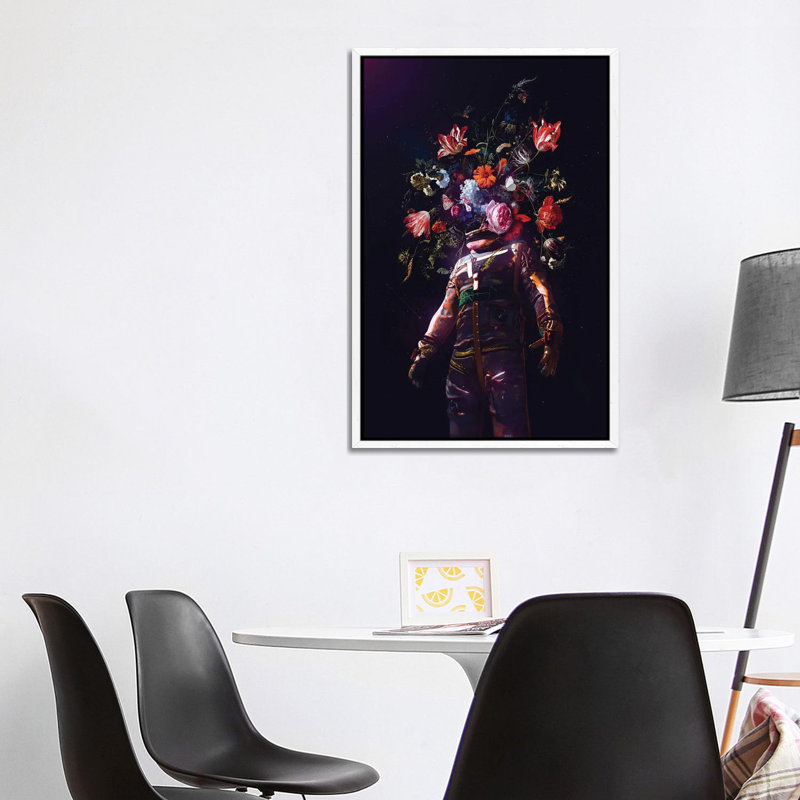 Full Bloom II 1 Piece Wall Art on Canvas, 101.6cm H x 66.04cm W x 3.81cm D, White Framed