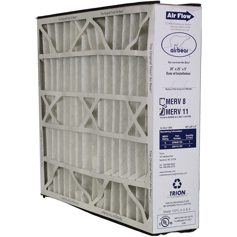 Trion Air Filter for Air Purifier, 20" H x 25" W x 5" D