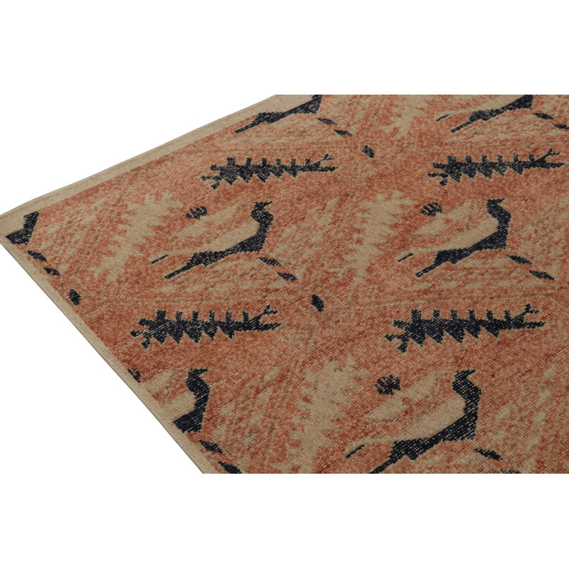 Distressed Homage Handmade Kilim Wool Geometric Area Rug, Rectangle 10' x 14'