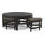 Raffles Rattan Cocktail Table with Benches-71441853-71441904