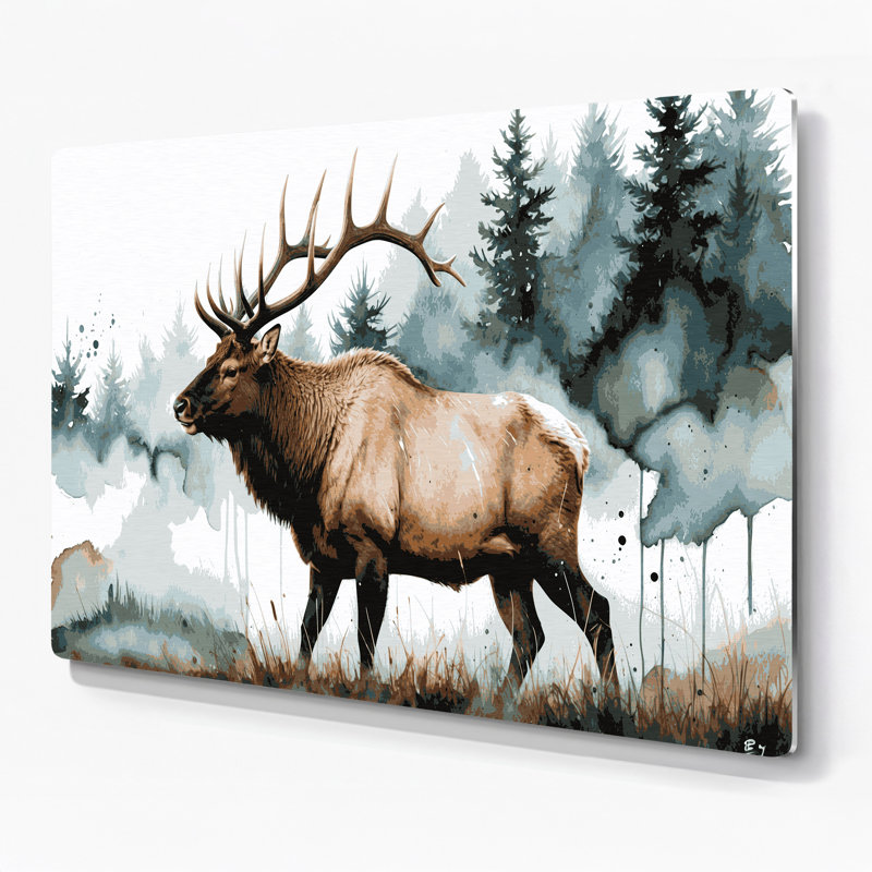Art mural en métal faune, H 20 po x l 24 po