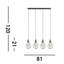 Aponte 4-Light Kitchen Island Chandelier