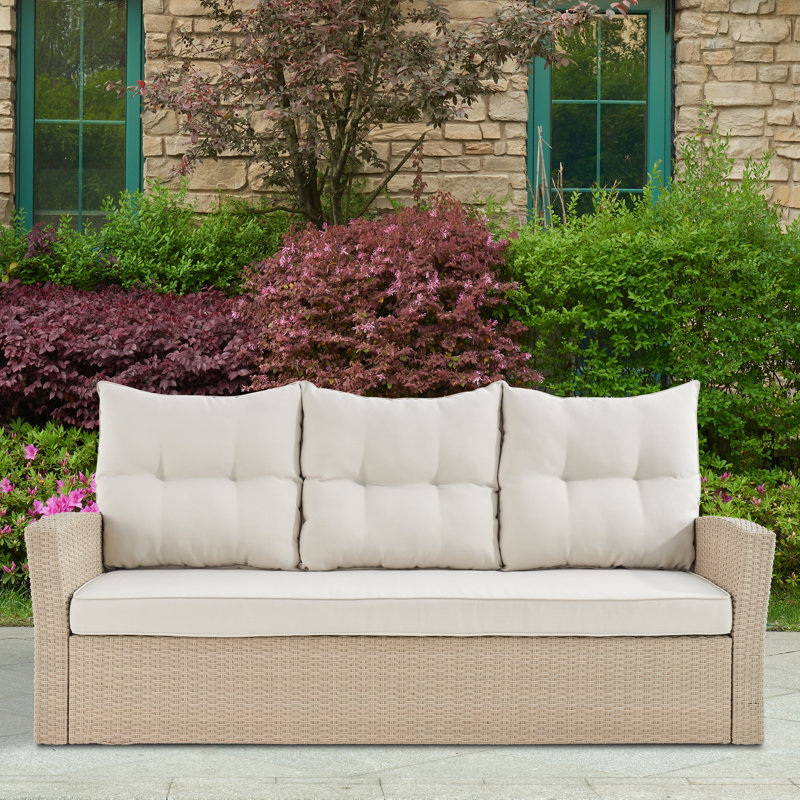 177.8cm Wide Patio Sofa with Cushions