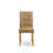 3 Piece Table Set contain A Modern Kitchen Table and 2 Brown Textured Polyester Fabric Mid Century Chairs, Oak-2922350-1932208-39344688