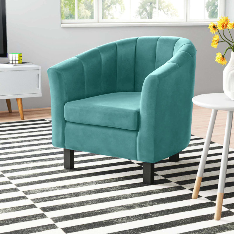 Fauteuil Streitmann, Tissage bleu sarcelle