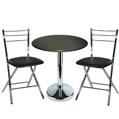 Manzi Folding Chair, Black