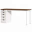 Bureau d'ordinateur moderne brun 47 pouces pour usage domestique-1109751515