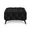 Whitby 80cm Wide Velvet Tufted Square No Pattern Footstool Ottoman-1013612823-1013612812