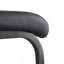 Ensemble de 2 chaises noires en polyuréthane